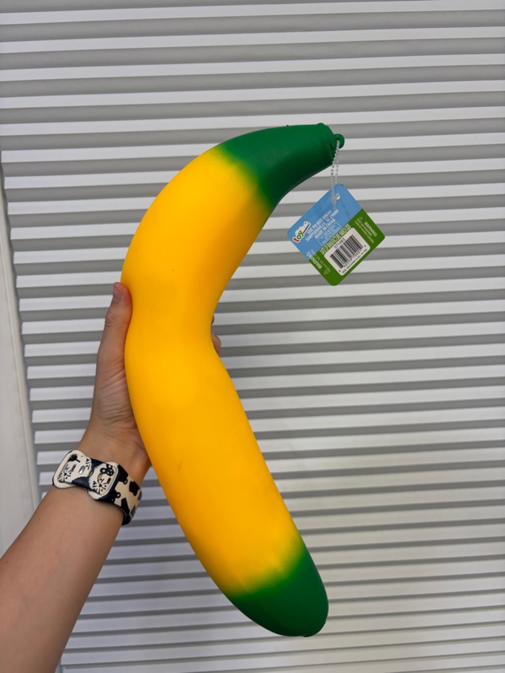 SMITH Yellow and Green Banana Party Squeeze Toy